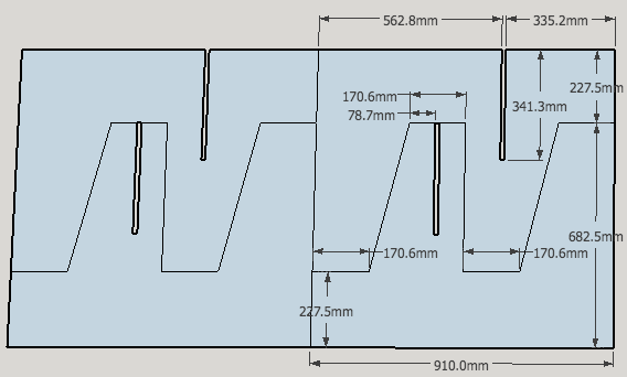 コンパネ作業台 通称ペケ台 の図面 ピーネハウス Pnehouse