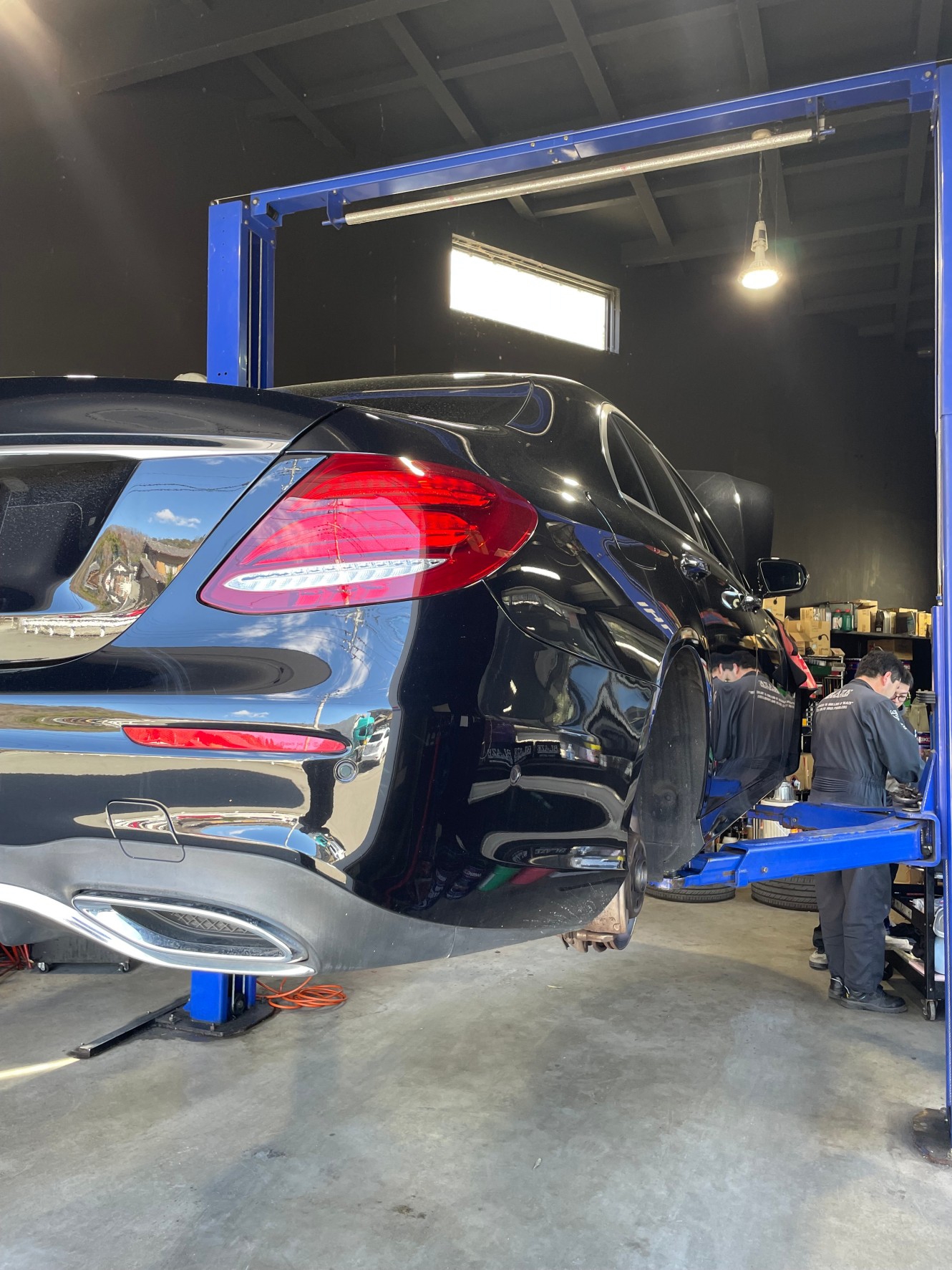 メルセデスベンツ E220d W213 持ち込みブレーキパッド交換 群馬県 高崎