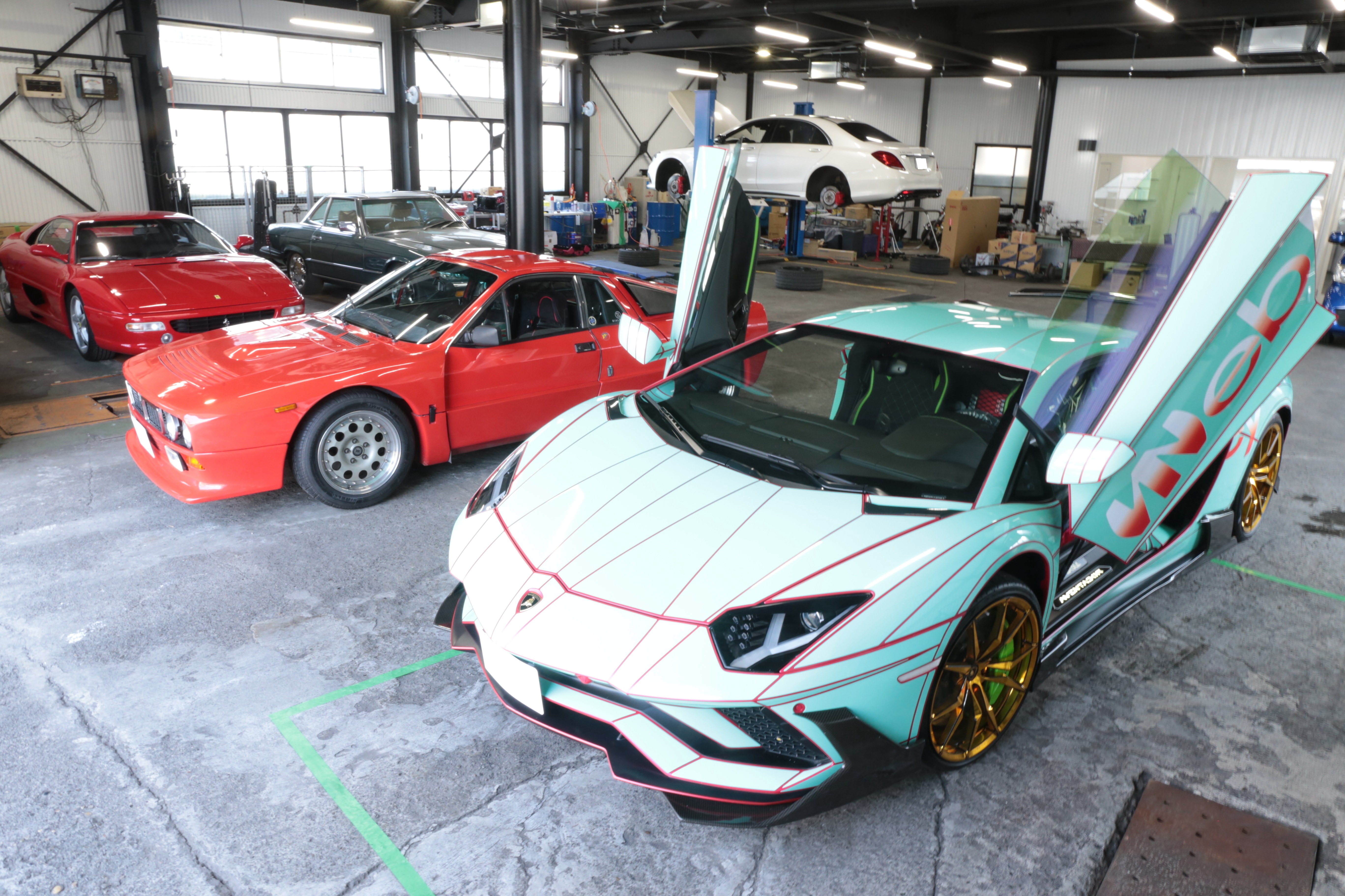 ランボルギーニ アヴェンタドールS チェックランプ多数点灯 診断機