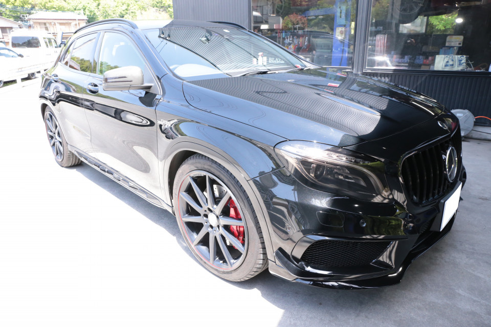 メルセデス AMG GLA45 4MATIC X156 リムガード取り付け 群馬県 高崎市 