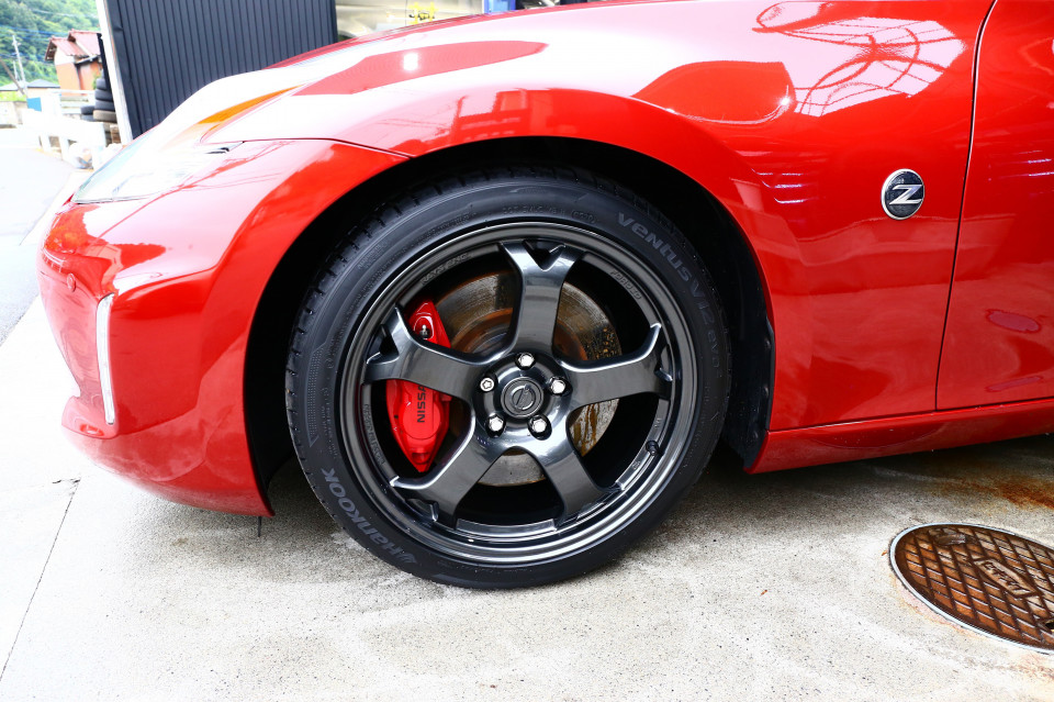 フェアレディZ Z34 ホイール塗装 ドアノブ塗装 | 高崎で輸入車修理 