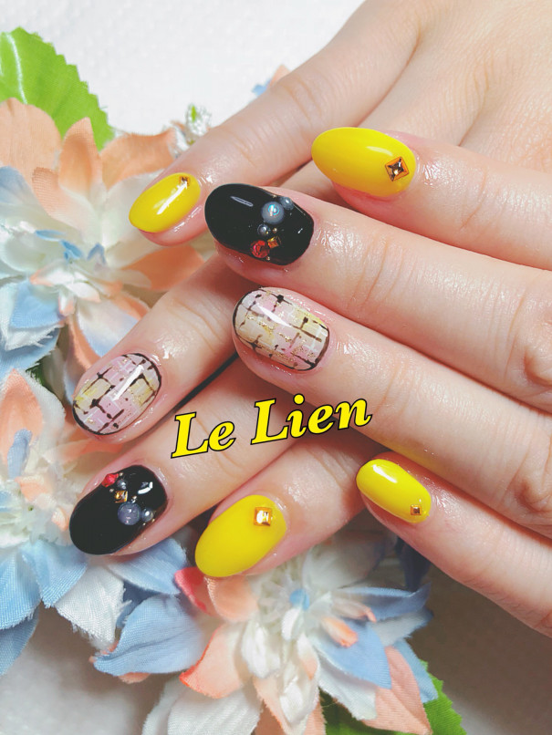 春ツイードネイル Le Lien 春ツイードネイル Le Lien