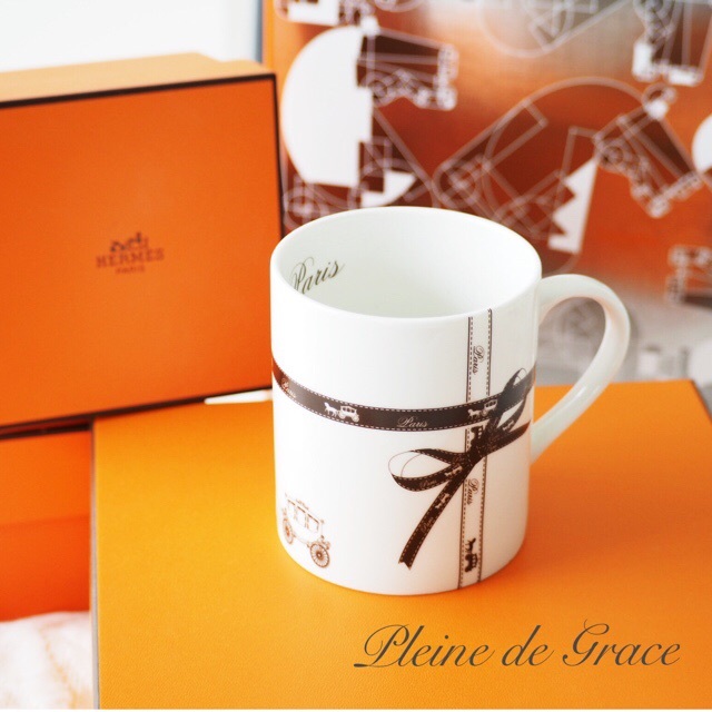 エルメス風リボンのマグカップ | Pleine de Grace