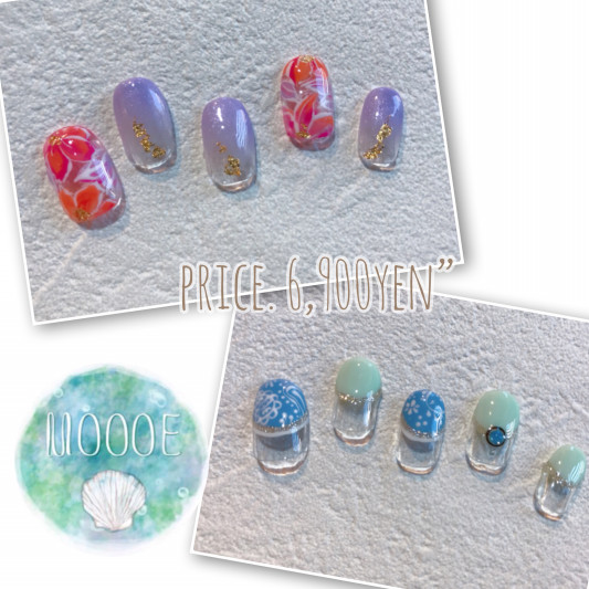 Moooe人気 ６月の定額ネイルデザイン 𓇼 Moooe Nail 𓇼