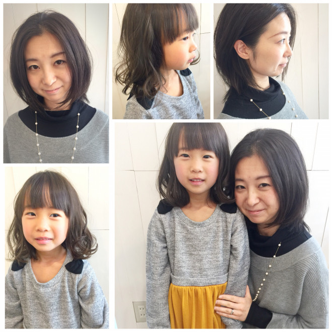 美人な親娘がやってきた Peace Hair ピースヘアー 小さいお子様連れ キッズカット 子供 のカット やファミリーでのご来店 勿論おひとりでも大歓迎の仲良し夫婦で営む武蔵新城でいちばんアットホームなプライベート美容室