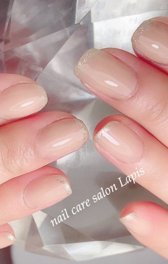 自爪育成ネイルケア ナチュラルベージュ Nail Care Salon Lapis