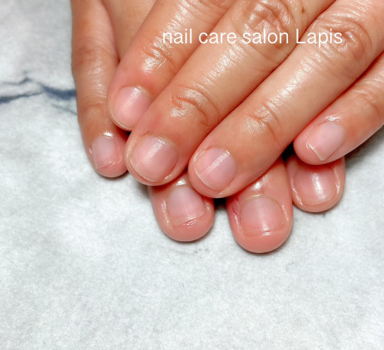 自爪育成ネイルケア 清潔感アップ Nail Care Salon Lapis