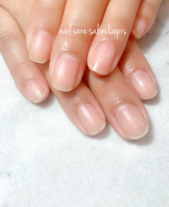 自爪育成ネイルケア 甘皮を切らないネイルケア Nail Care Salon Lapis