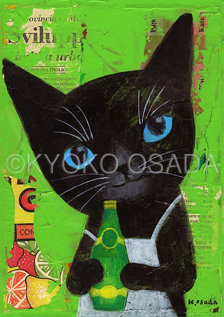 ペリエと黒猫（A3poster） | オサダキョーコ オフィシャル（KYOKO