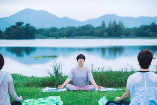 年9月26日 土 江津湖早朝ヨガレポート Aozora Yoga Kumamoto