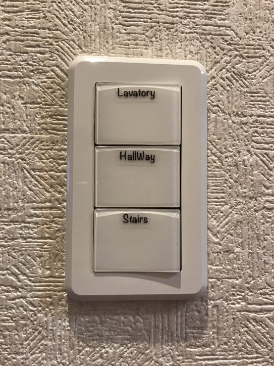家の電気のスイッチに英語でラベルを作ってみました 日々報 つれづれなるままに