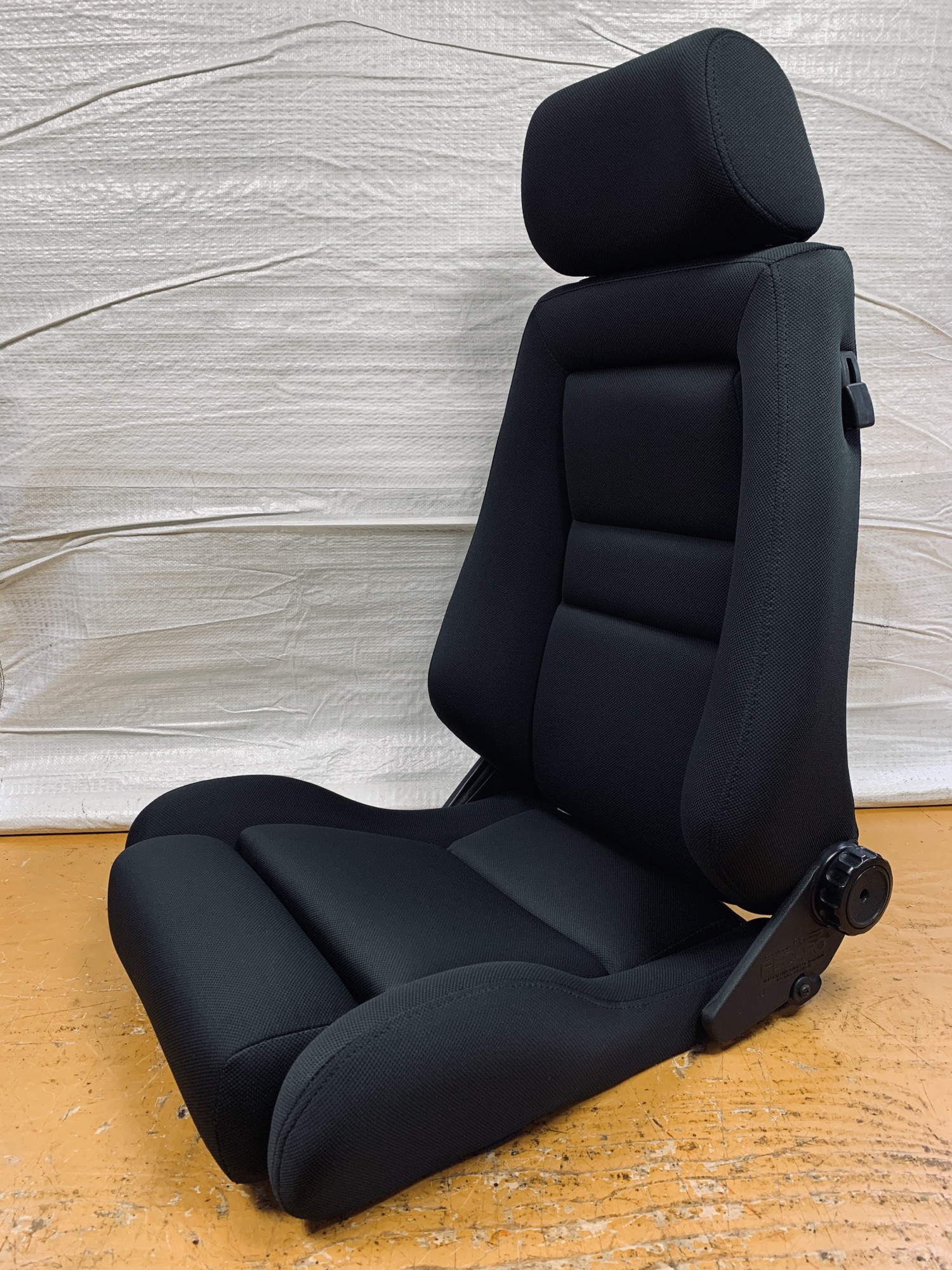 14. レカロ RECARO LX-VF 黒 フェイクレザー張り替え 張替え 張替 赤 レッドシングルステッチ 両側ダイヤル 21. レカロ RECARO LX-VF 黒フェイクレザー張り替え 張替え 張替