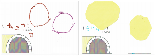トンネルを抜けると 変身 をテーマに表現あそびをしました ことば からだ おやこ絵本ワークショップ トンネルを抜けると 変身 をテーマに表現あそびをしました ことば からだ おやこ絵本ワークショップ
