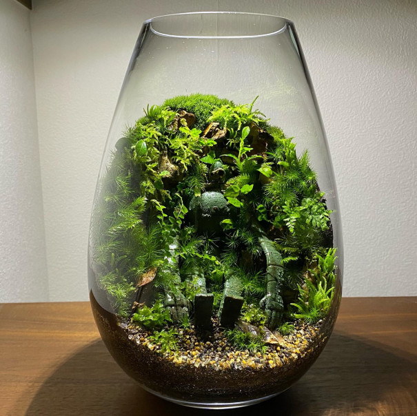 苔生す世界をフィギュアと共に楽しむ | 苔えくぼ ～こもれびの森から～