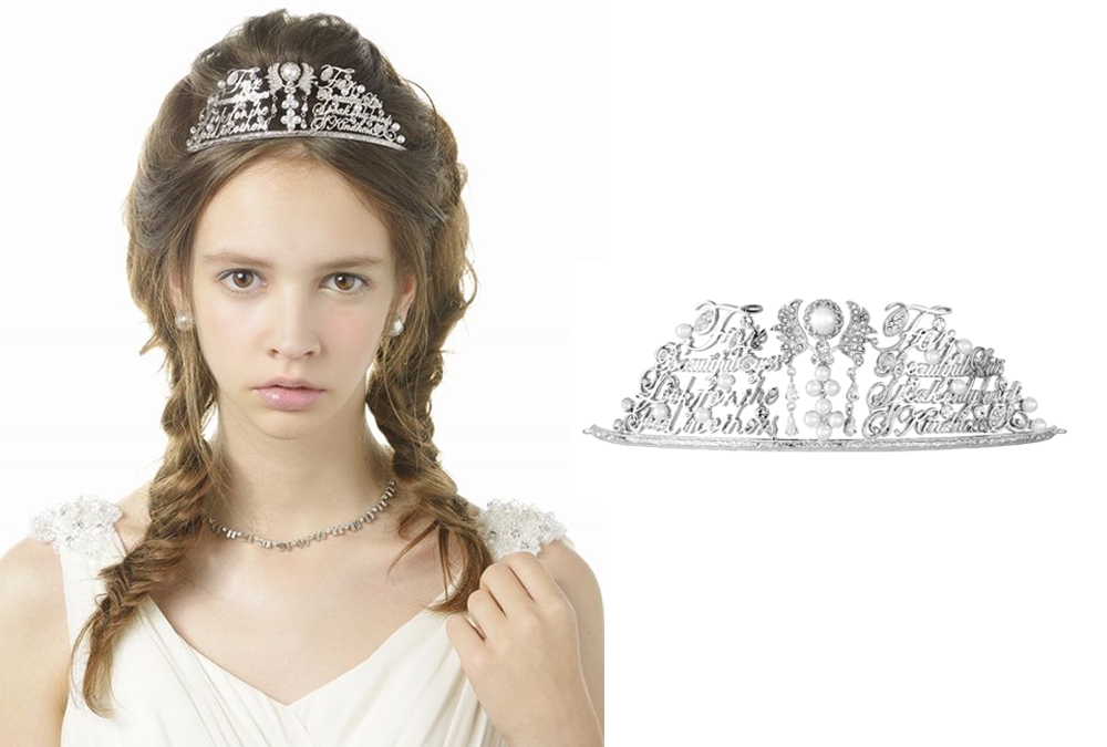 超美品 ♡ tamara ♡ ボタニカルモチーフのティアラ【TTH-041】 超美品