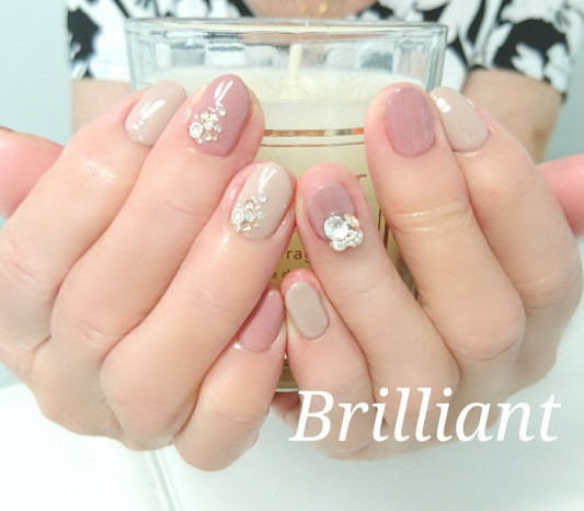 秋カラー 大人ネイル プレゼント Brilliant Nail Salon