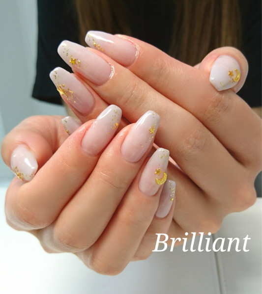七夕ネイル 夜空ネイル Brilliant Nail Salon