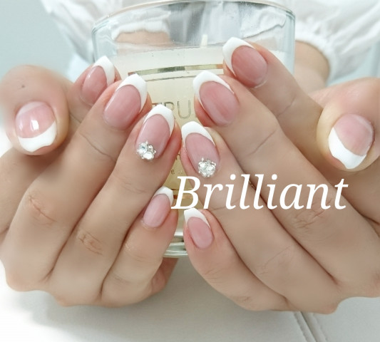 バレリーナカット フレンチネイル Brilliant Nail Salon