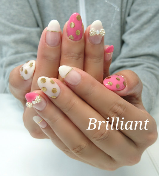 キュートネイル ドット りぼん Brilliant Nail Salon