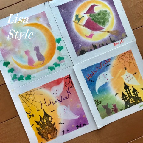 19芸術の秋 パステルアートdeハロウィンアート Flower Essences リサスタイル 19芸術の秋 パステルアートdeハロウィンアート Flower Essences リサスタイル