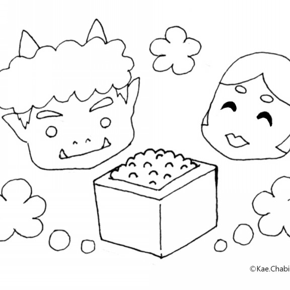 春イラストカット Chabi S Coloring Calendar