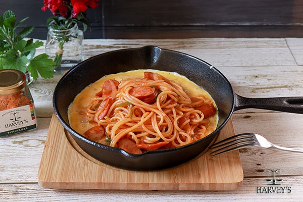 なぽりたん スパイシー☆鉄板ナポリタン | HARVEY'S RECIPE