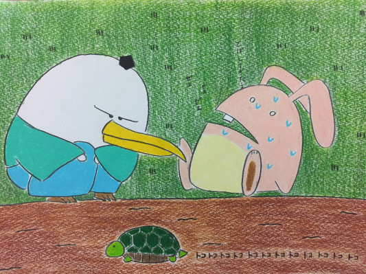 ウサギとカメ 蒼井流華イラスト工房 ウサギとカメ 蒼井流華イラスト工房