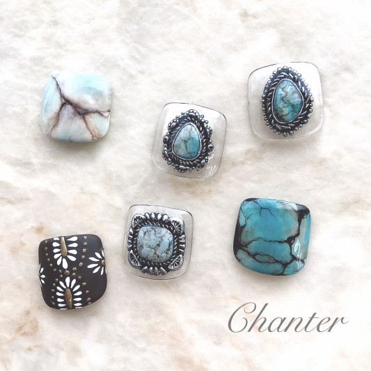 手描きターコイズネイル Chanter