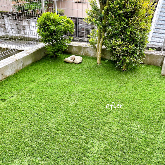 人工芝で家まわりを明るく Irodori Garden