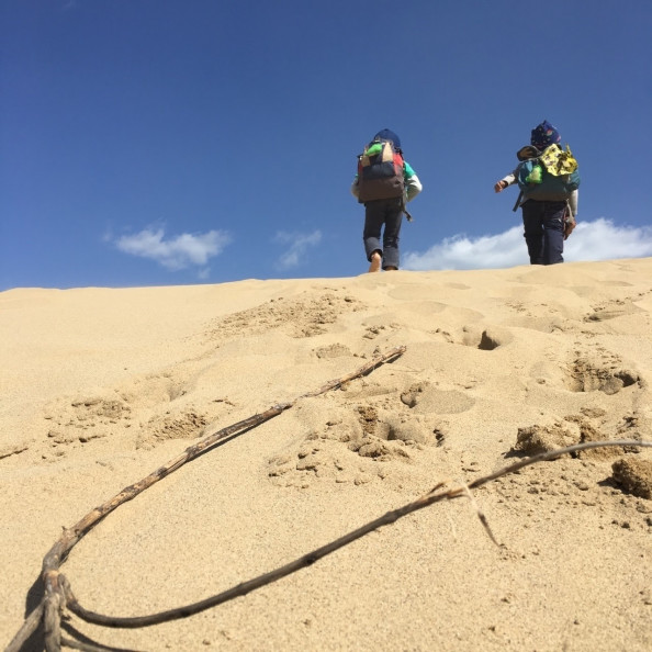 ちょっとそこまで 砂丘遠足 空のしたひろば すぎぼっくり