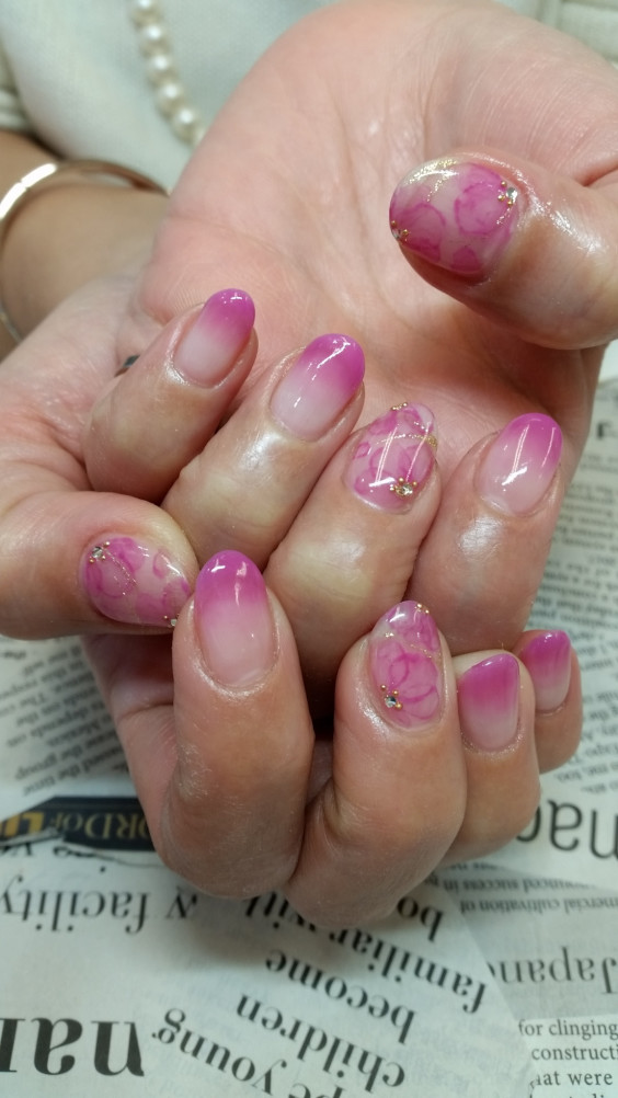 たらしこみネイル デザインコース 6910 伊丹ネイルサロン Nail Gallery Avant アヴァン