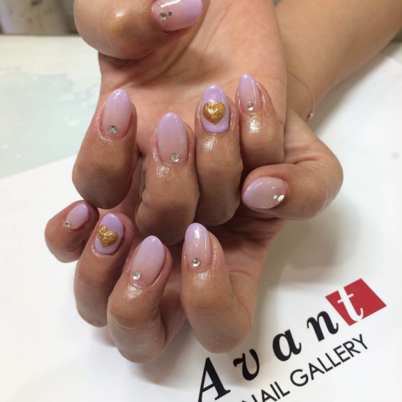 グラデーション ２本アート 伊丹ネイルサロン Nail Gallery Avant アヴァン