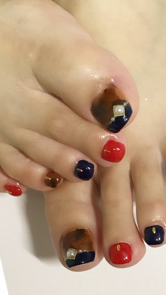 秋フットネイル Citra Total Beauty 秋フットネイル Citra Total Beauty