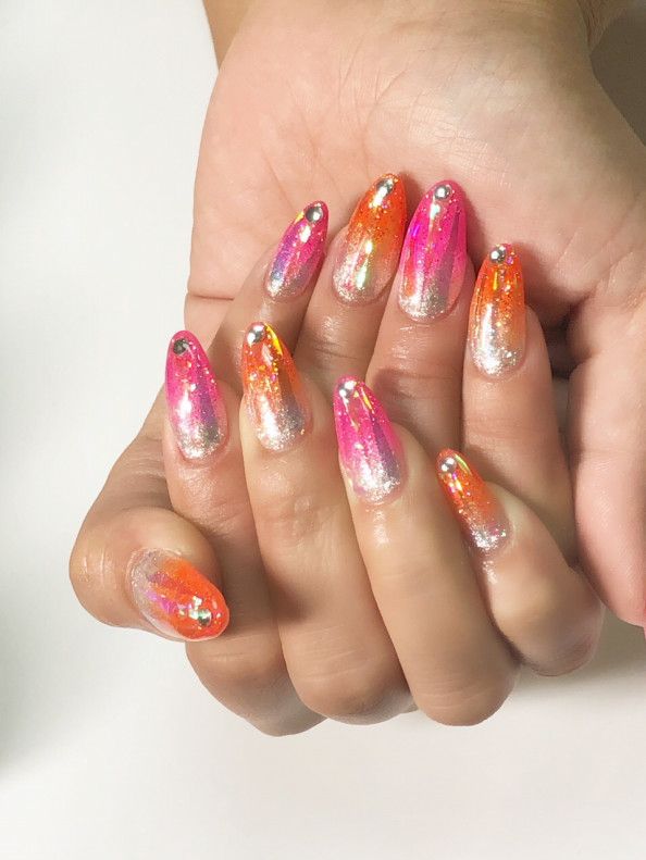 ラメグラデーションネイル Nail Salon Chouchou