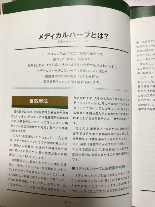 Lesson1 メディカルハーブの世界より 問題 解いてみる メディカルハーブ検定 沖縄 メディカルハーブ教室 Macocoro まこころハーブ