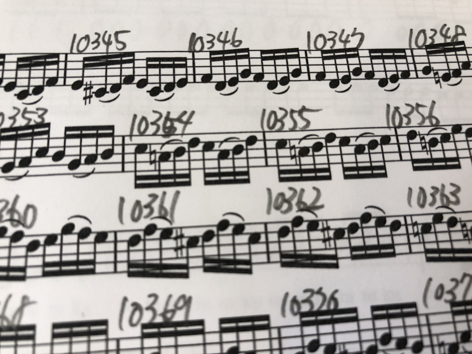 056 楽譜の書き込みについて その2 書き込むべきでないもの ラッパの吹き方 Re