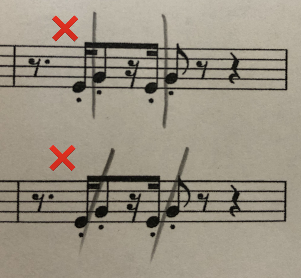 057 楽譜の書き込みについて その3 書き込みokなもの ラッパの吹き方 Re
