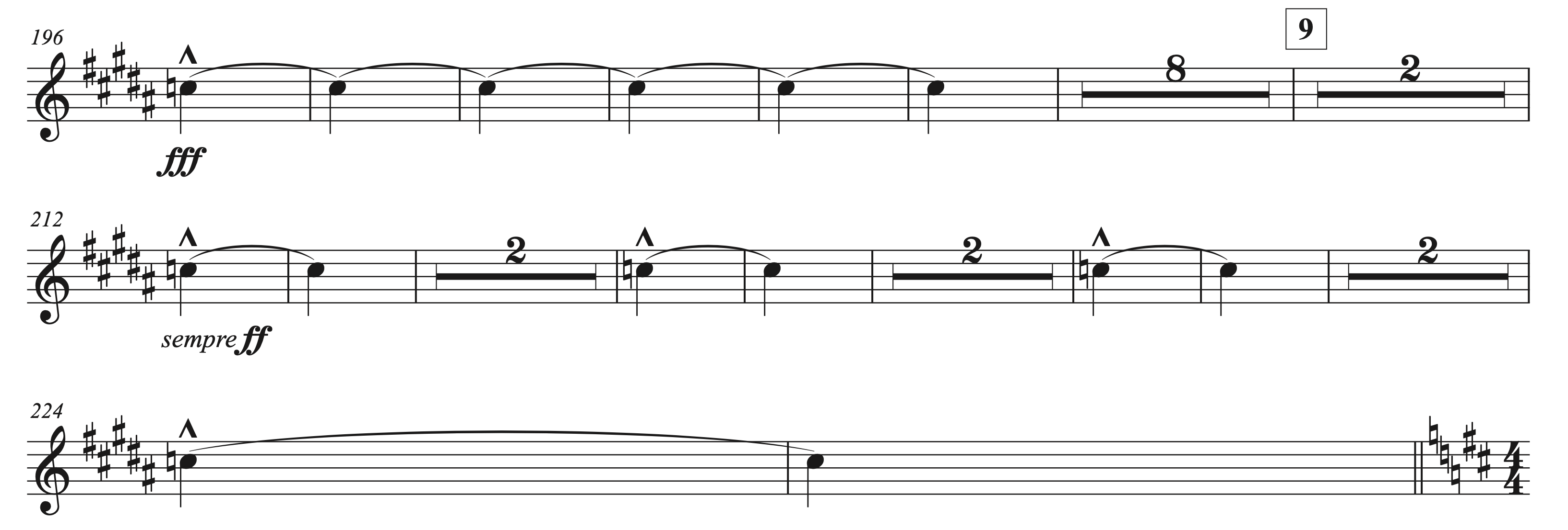 062 読みやすい手書き楽譜の書き方 2 ラッパの吹き方 Re