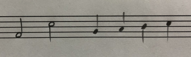 063 読みやすい手書き楽譜の書き方 3 ラッパの吹き方 Re