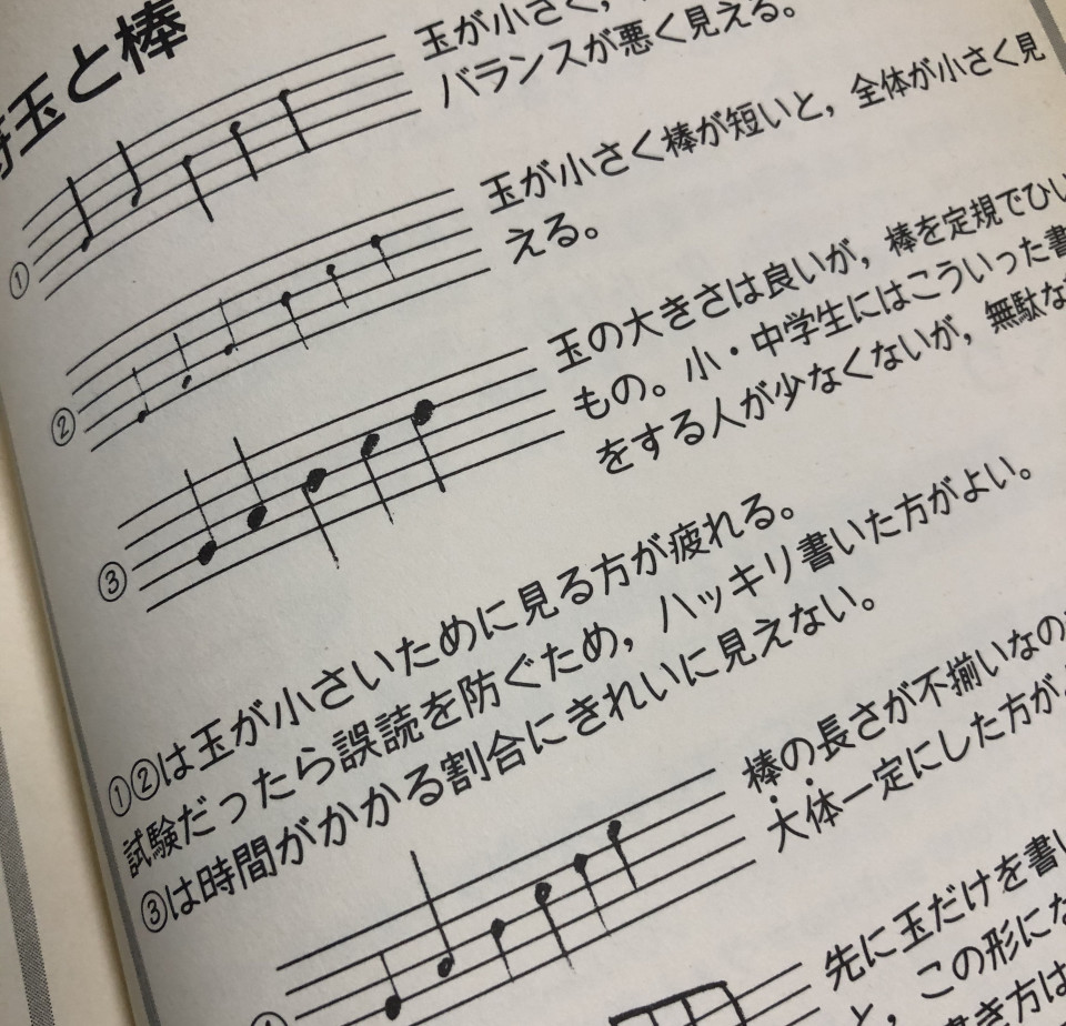 061 読みやすい手書き楽譜の書き方 1 ラッパの吹き方 Re