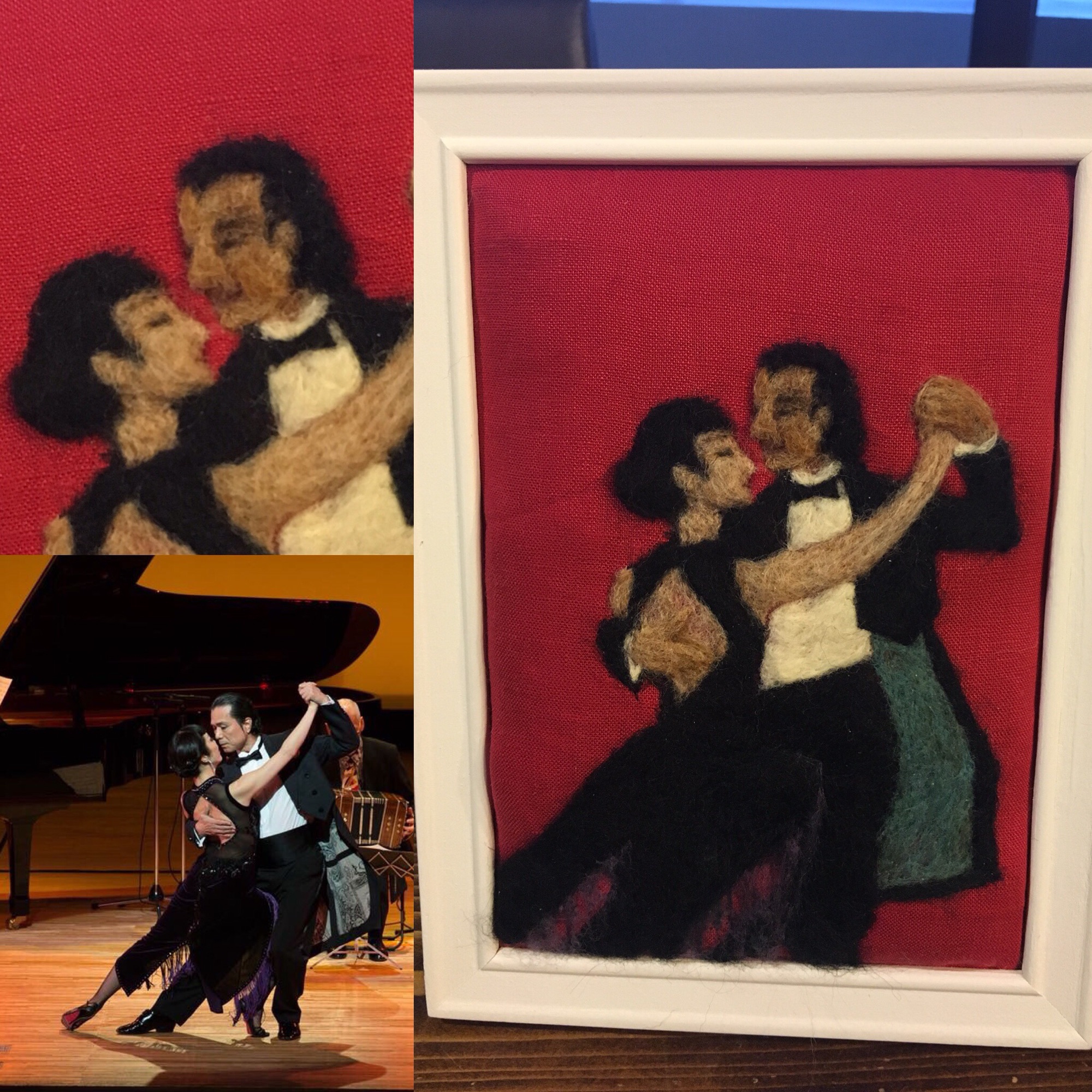 柴女 羊毛フェルト絵画フレーム付き3点おまとめ 柴女様専用 羊毛フェルト絵画フレーム付き3点おまとめ - メルカリ
