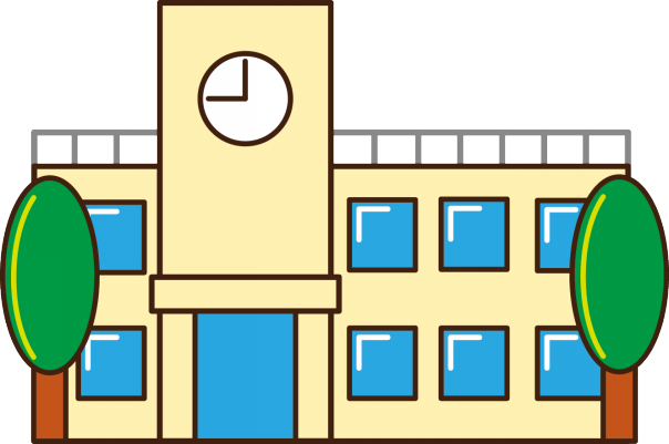 動物の画像について ぜいたく学校 イラスト 建物