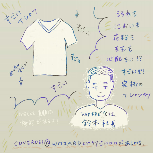 3日間 洗濯しないtシャツのニオイは Coveross ホームページ 旧