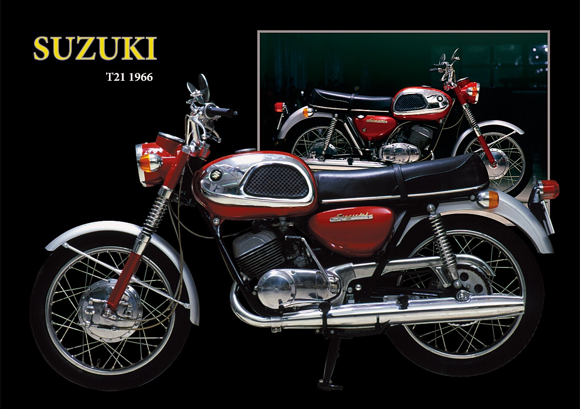 SUZUKI HISTORY その２. T20 1965/T21 1966 | 風倶楽部