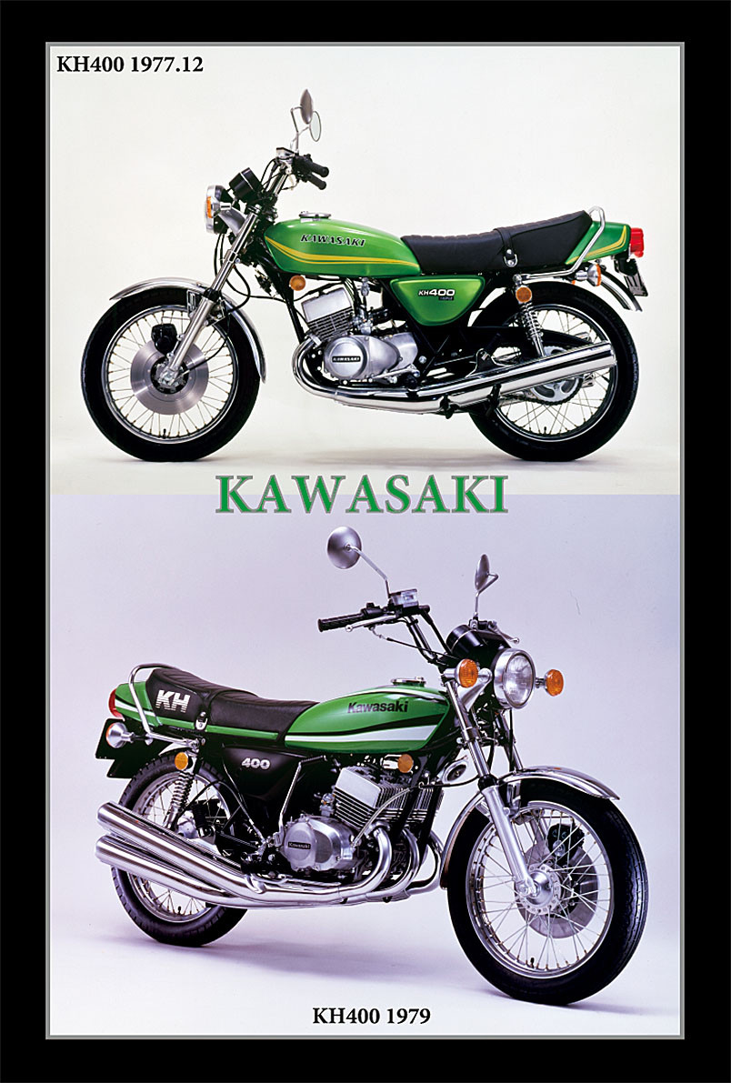 KAWASAKI カワサキ KH400 ケッチ 擁する 1978年 フルレストア バイク