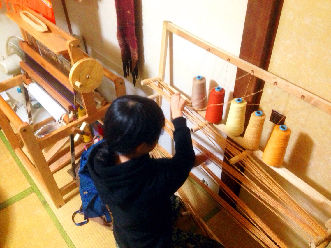 手作り整経台 〜なぁ、機織りやる？ | yokayo cafe