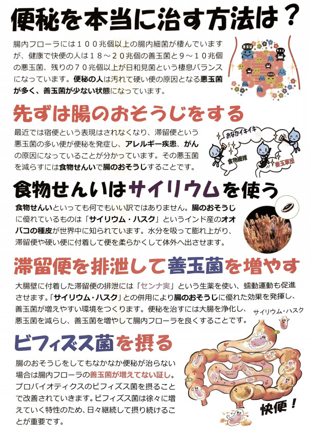 便秘をもとから治しませんか ホリ薬局