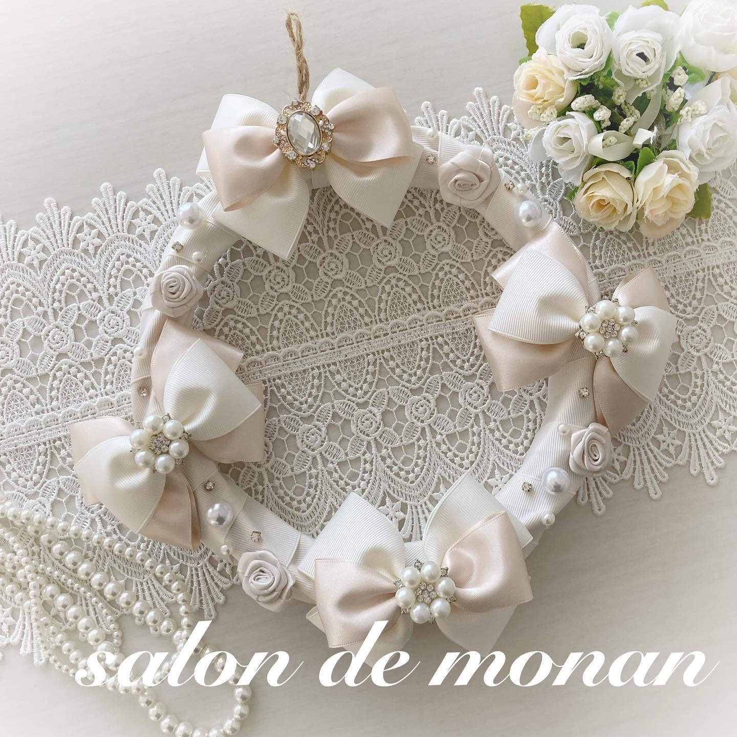 クリスマスリボンリース🎀 | salon de monan