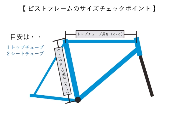 大は小を兼ねる？ピストフレームのサイズと選び方！ | T-Back BROZ