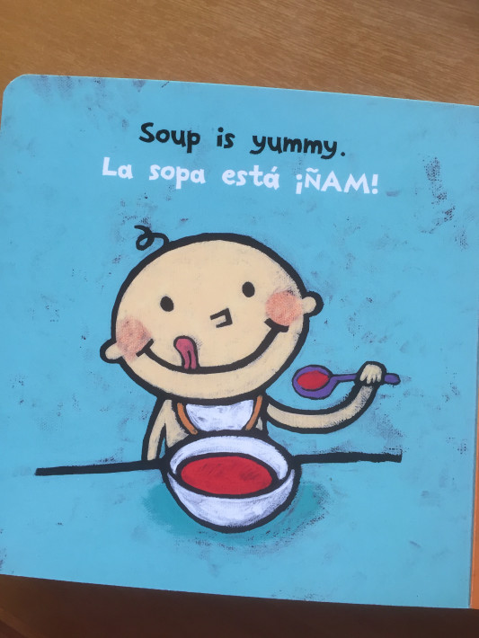 娘がスペイン語を Sam S